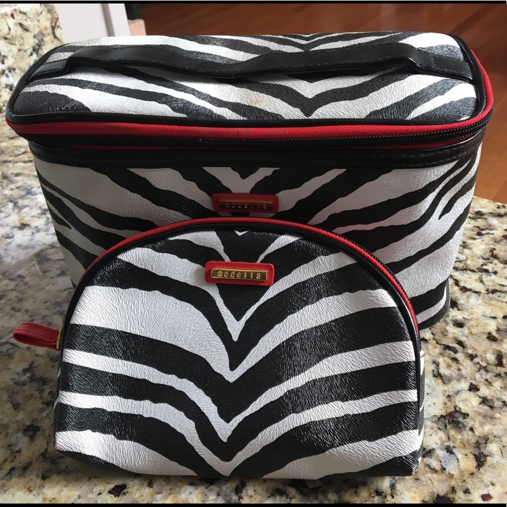 Zebra Print Makeup Travel Set